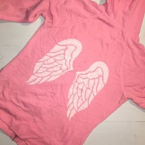 Pink Victoria Secret zip up sweatshirt